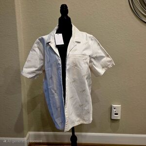 Jordan Cream Casual Button Down Shirt